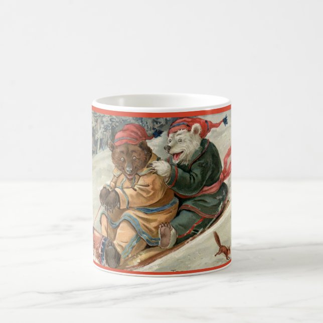 Taza De Café Osos en Trineo (Centro)