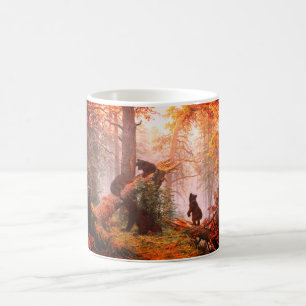 Taza De Café Osos en un arte forestal