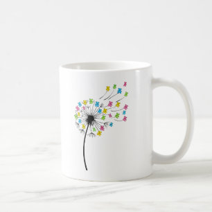 Taza De Café Osos lindos volando flujo de dandelia