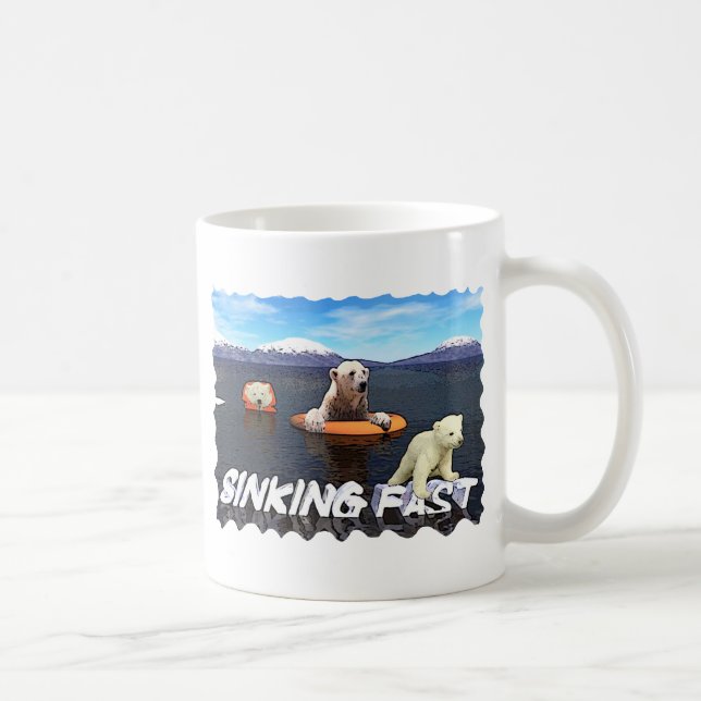 Taza De Café Osos Polares - Hundiendo Rápido (Derecha)
