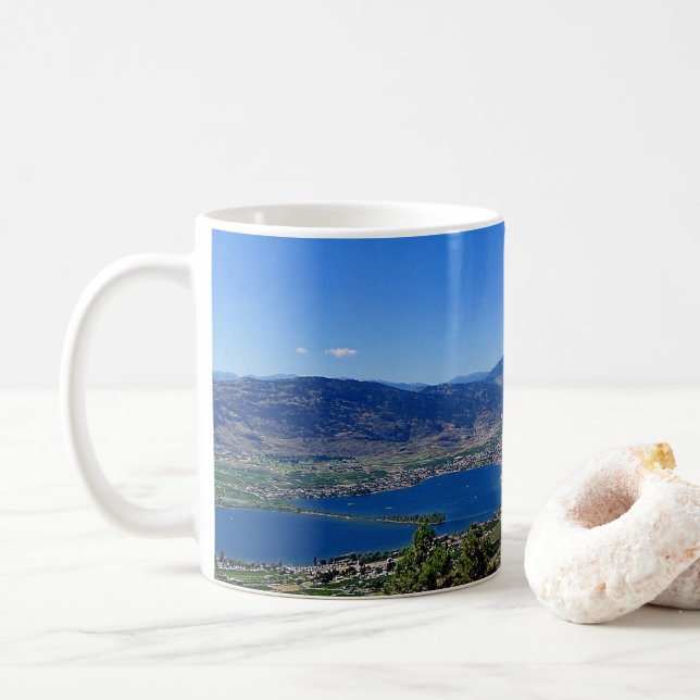 Taza De Café Osoyoos BC Desert Wine Country Coffee Mug (Con donut)