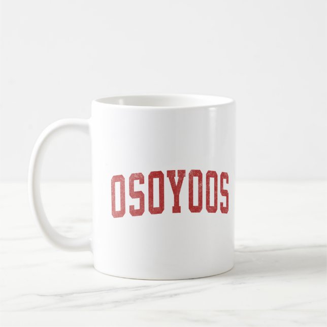 Taza De Café Osoyoos clásicos BC perturbado desierto canadiense (Izquierda)