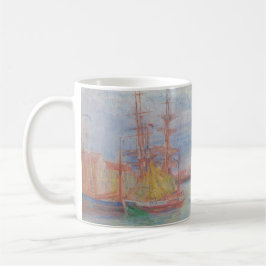 Taza De Café Ostend Harbor de James Ensor (1900)
