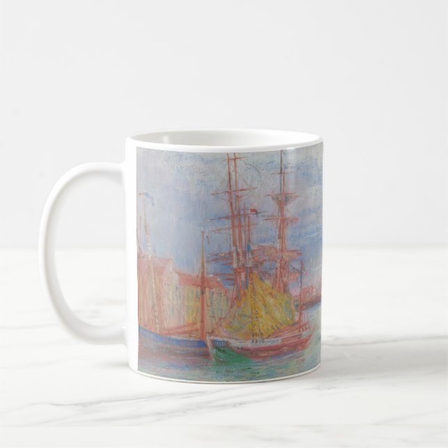 Taza De Café Ostend Harbor de James Ensor (1900) (Izquierda)