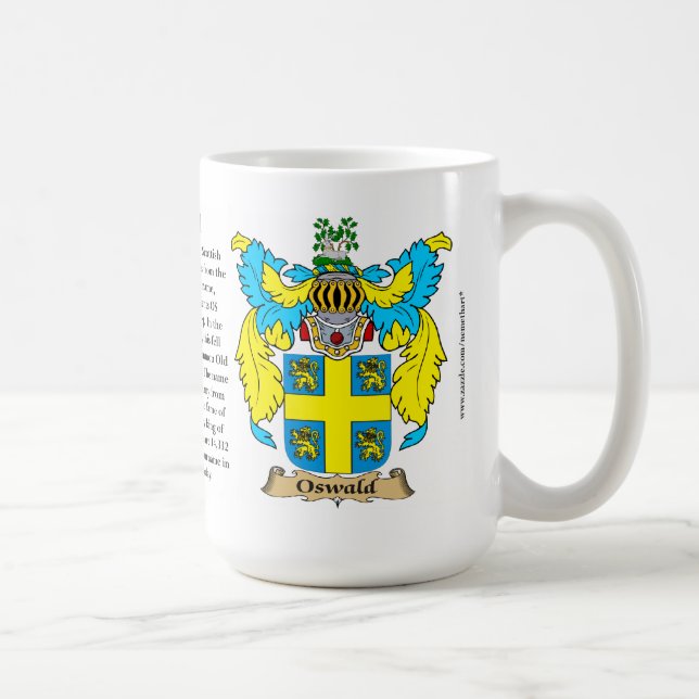 Taza De Café Oswald, el origen, el significado y el escudo (Derecha)
