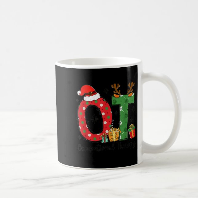 Taza De Café Ot Christmas Occupational Therapy Therast Merry Ot (Derecha)