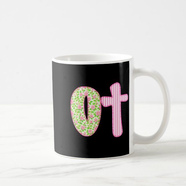 Taza De Café Ot Preppy Occupational Therapy, Boho Cota Girly Co (Derecha)