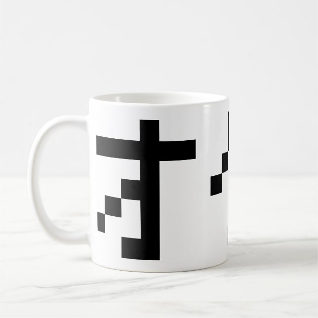 Taza De Café OTAKU Katakana japonesa de 8 bits (Izquierda)