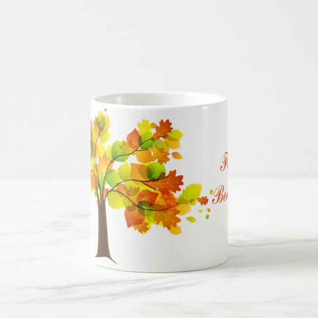 Taza De Café Otoño Cae Trees Mug (Centro)