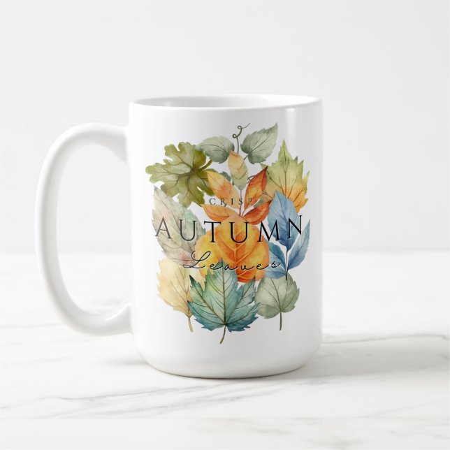 Taza De Café Otoño Crisp deja Mug (Izquierda)