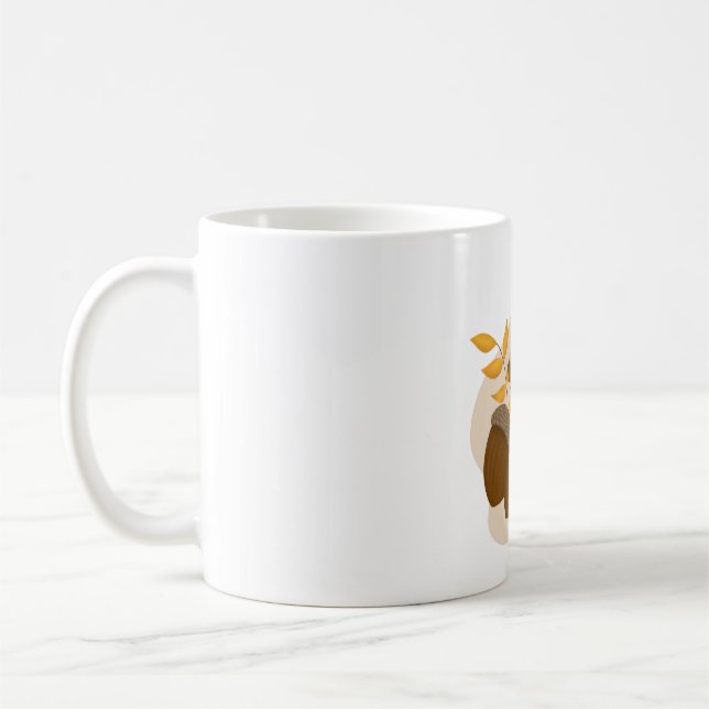 Taza De Café Otoño de Acorns (Izquierda)