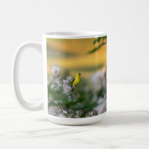 Taza De Café Otoño De Goldfinch Y Thistle