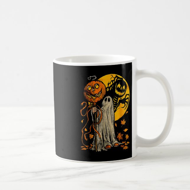 Taza De Café Otoño de la Calabaza de Halloween (Derecha)