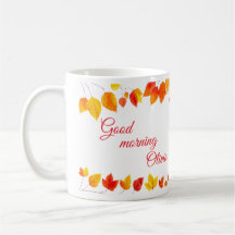 Otoño deja café mog