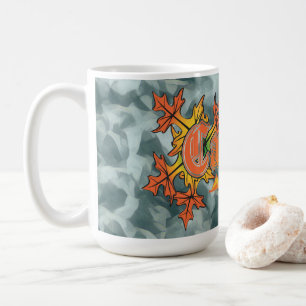 Taza De Café Otoño en Nueva York: Catdestas, hojas, tierra de o