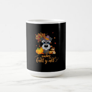 Taza De Café otoño feliz todos schnauzer perro agradecimientos