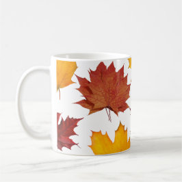 Taza De Café Otoño Hojas de arce de otoño