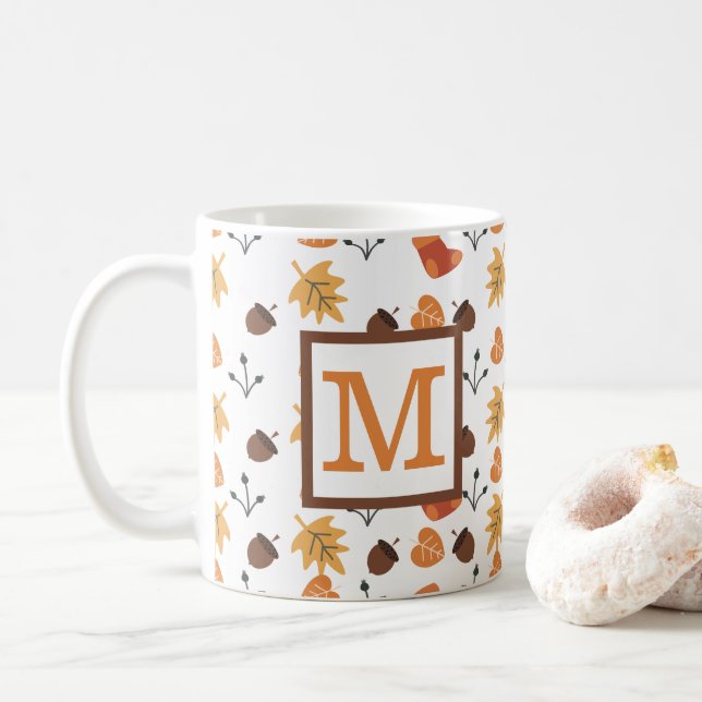Taza De Café Otoño Personalizado (Con donut)