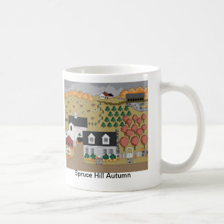 Taza De Café Otoño Spruce de la colina
