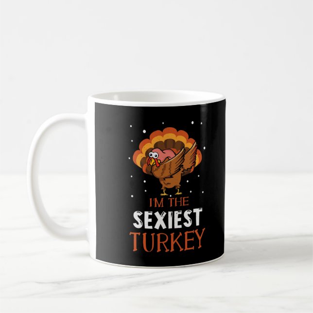Taza De Café Otoño Turquía más sexy Dab Dabbing Feliz Thanksgiv (Izquierda)