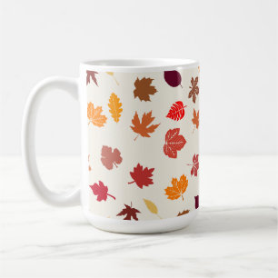 Taza De Café Otoño Vibes Fall Leaves
