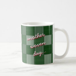 Taza De Café Otro bosque de día trenzado verde