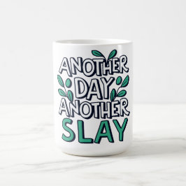 Taza De Café otro día de matanza - hoja verde