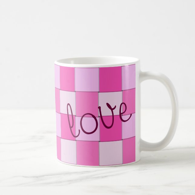 Taza De Café Otro rosa tejido del día con amor (Derecha)