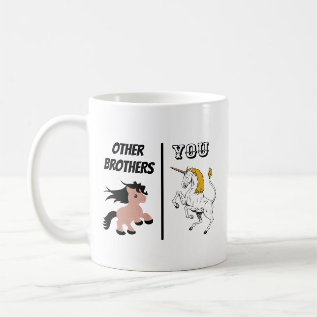 Taza De Café Otros Hermanos Regalo, Diferencia De Hermano Graci (Izquierda)