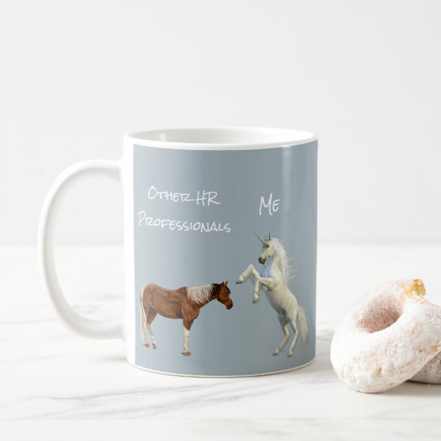 Taza De Café Otros profesionales de Recursos Humanos Me Unicorn (Con donut)