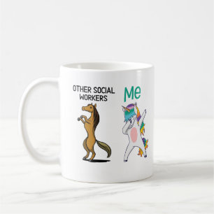 Taza De Café Otros trabajadores sociales contra mí Mug, Dabbing