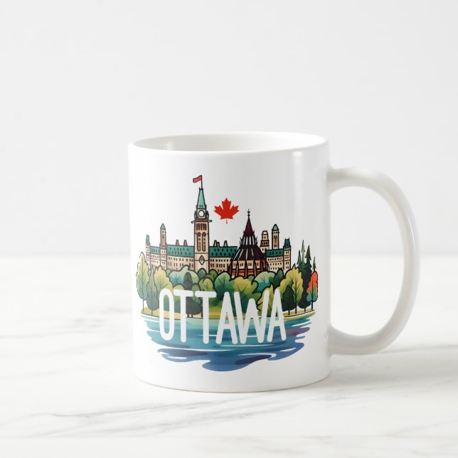 Taza De Café Ottawa Canada (Derecha)