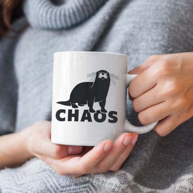 Taza De Café Otter Chaos (Subido por el creador)