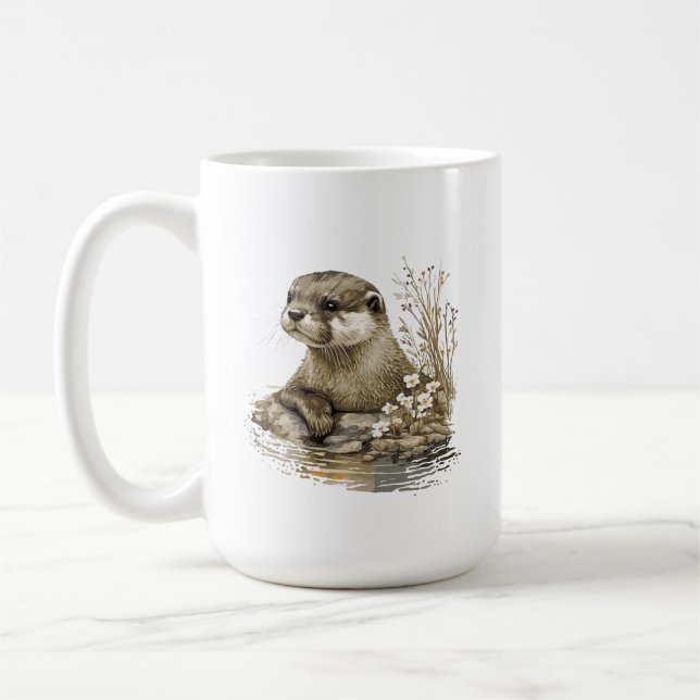 Taza De Café Otter Mug (Izquierda)