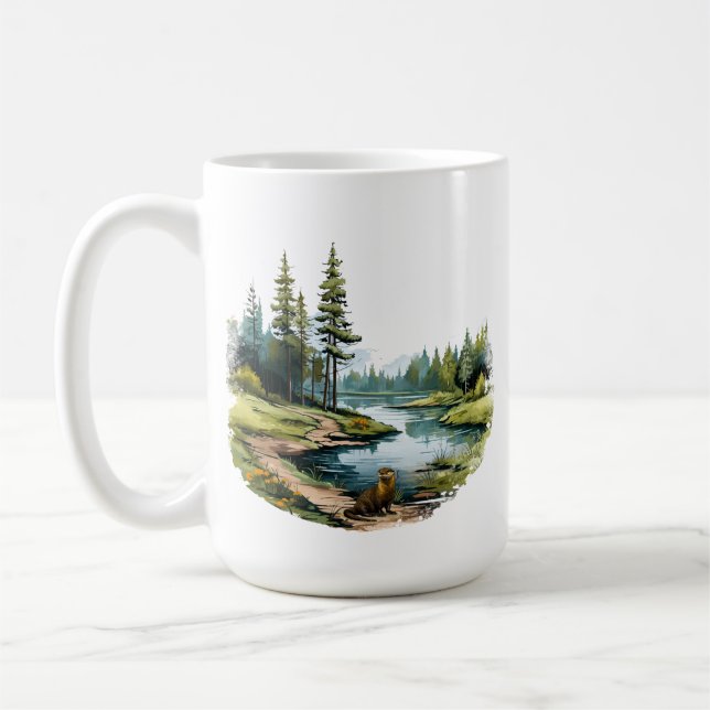 Taza De Café Otter Mug (Izquierda)