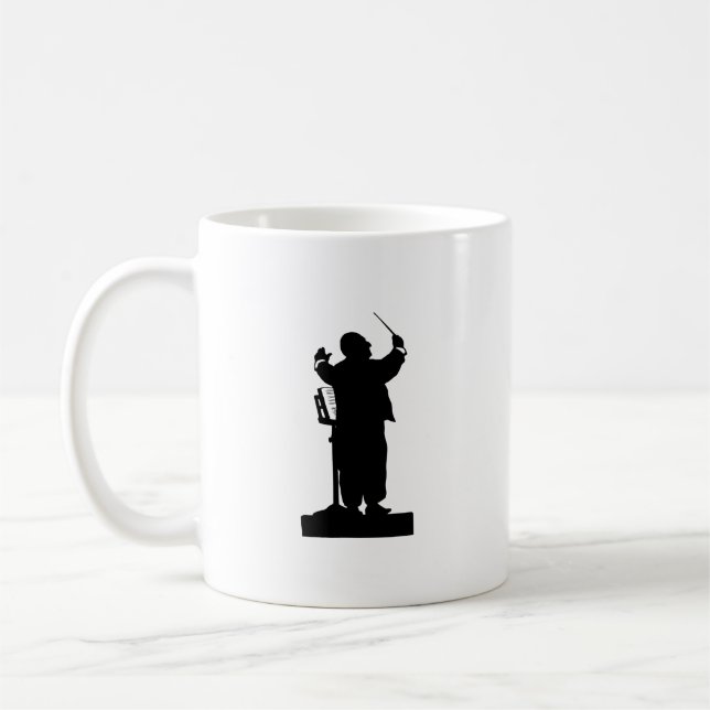 Taza De Café Otto Bohler Silhouette de Anton Bruckner (Izquierda)