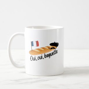Taza De Café Oui Oui Baguette - Comida francesa divertida