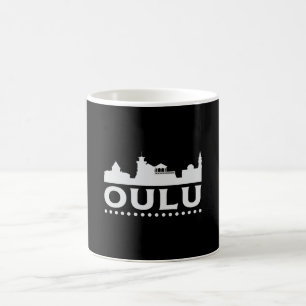 Taza De Café Oulo Finlandia City Skyline Cityscape Funny Gift