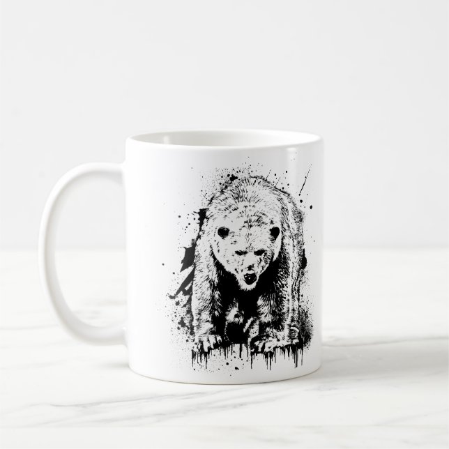 Taza De Café Ours Polaire Animal Vie Sauvage Nature Aventure (Izquierda)