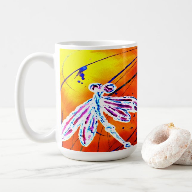 Taza De Café Outback Dragonfly Dance (Con donut)