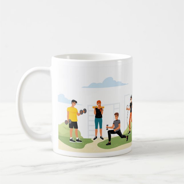 Taza De Café Outdoor Fitness (Izquierda)