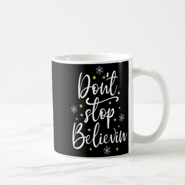 Taza De Café Outstading For Melanin Don't Stop Believing - Men' (Derecha)