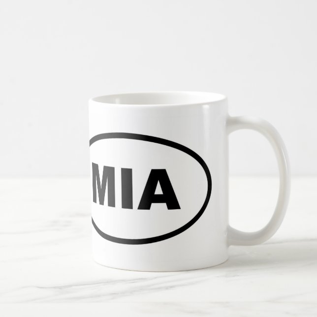 Taza De Café Ovalado de Miami MIA (Derecha)