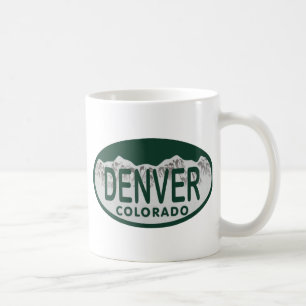 Taza De Café Óvalo de la licencia de Denver
