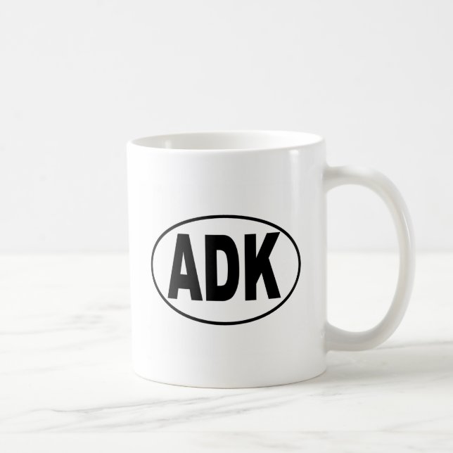 Taza De Café Óvalo euro de ADK (Derecha)