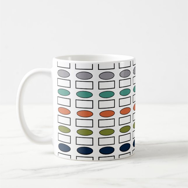 Taza De Café Ovals and Rectangles  (Izquierda)