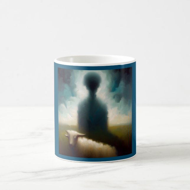 Taza De Café Oveja animal espiritual 2 Mug (Centro)