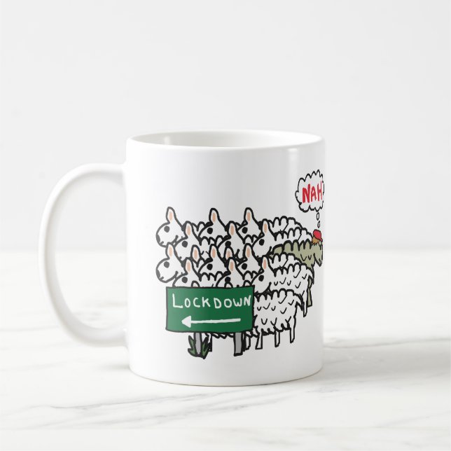Taza De Café Oveja antibloqueo (Izquierda)