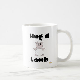 Taza De Café Oveja Blanca Huggable Abraza Un Cordero
