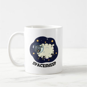 Taza De Café Oveja Espacial Astronauta Divertido Chiste